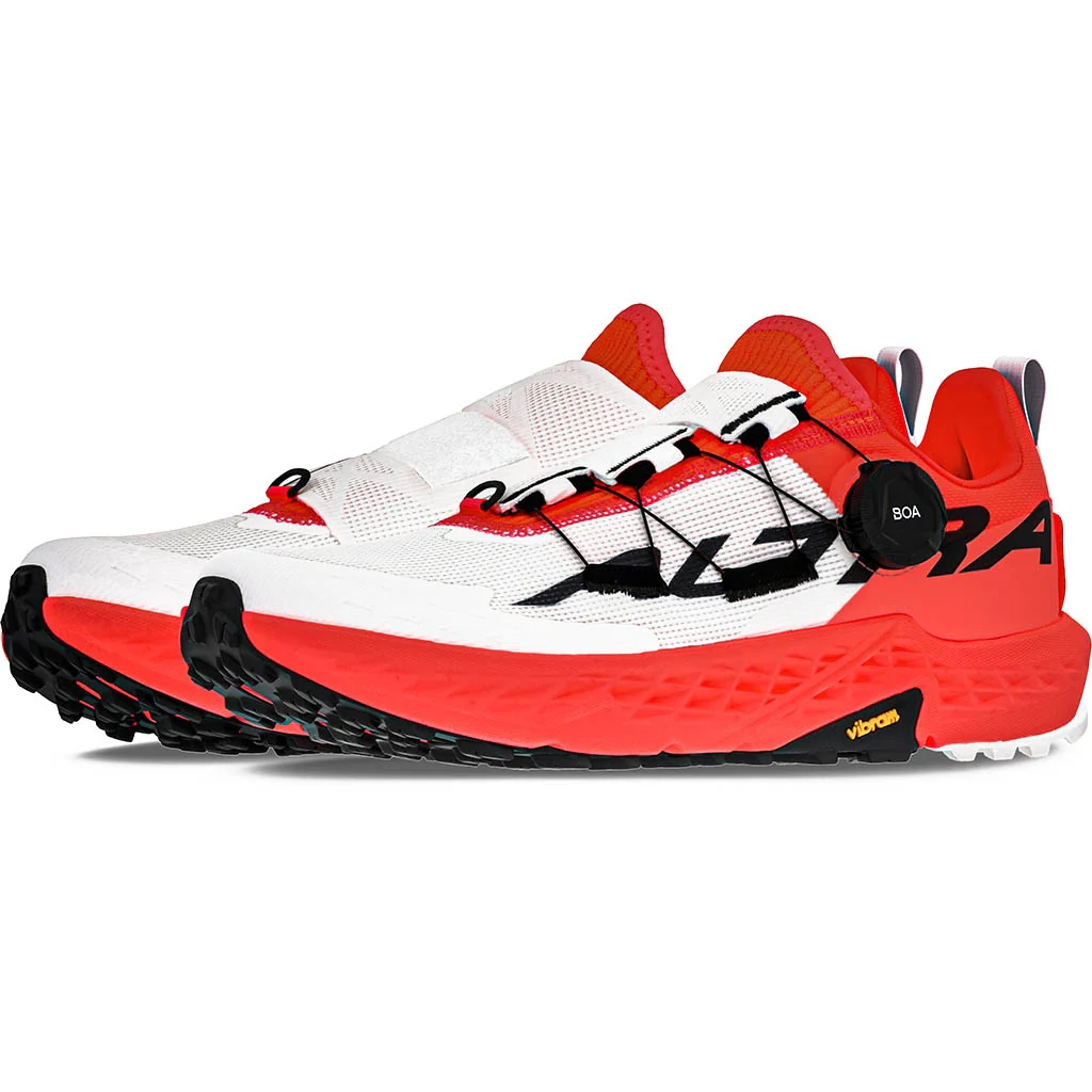 Men's Timp 5 BOA Trail Running Shoes White / Coral - Image 4