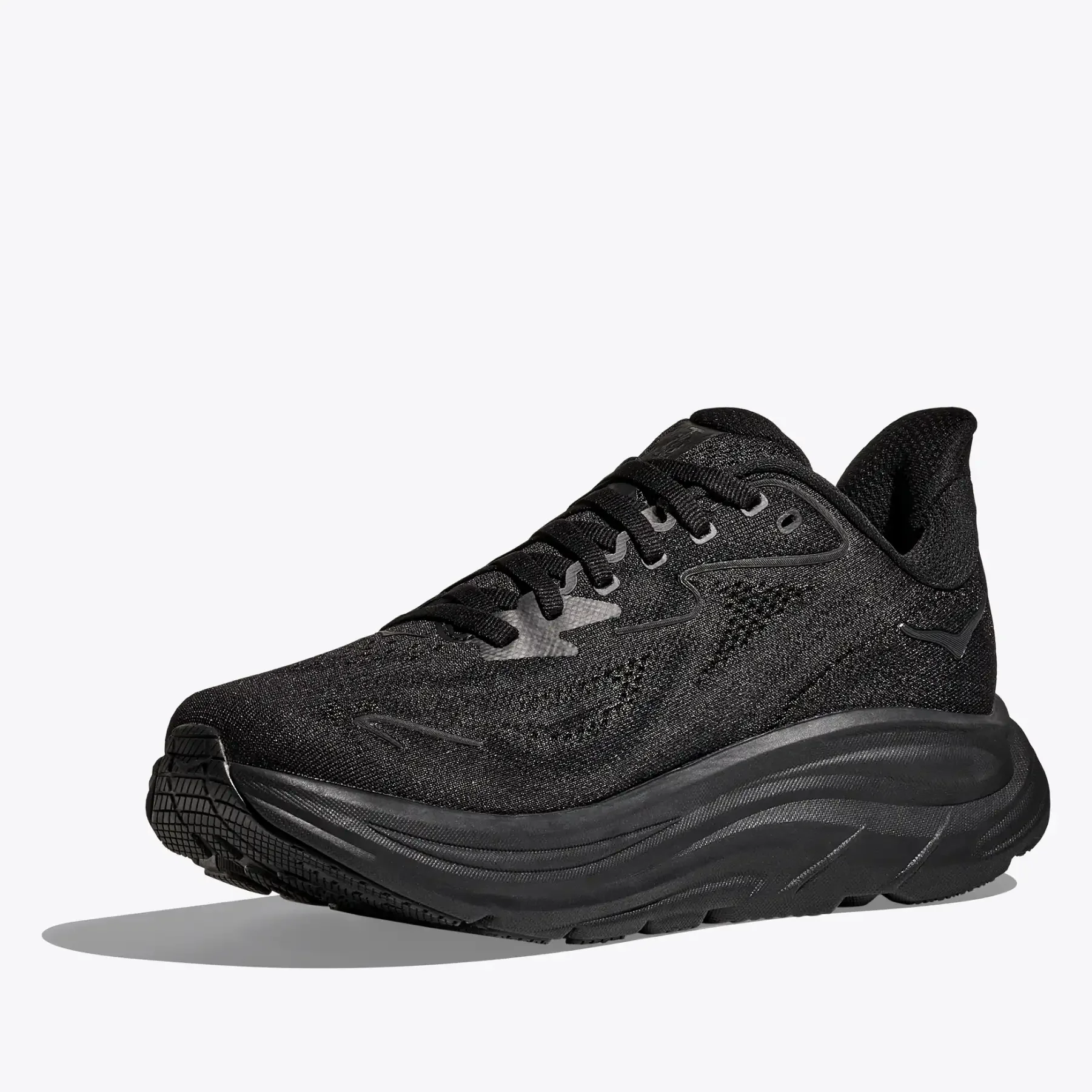 Men's Clifton 10 Running Shoes Black / Black - Image 3
