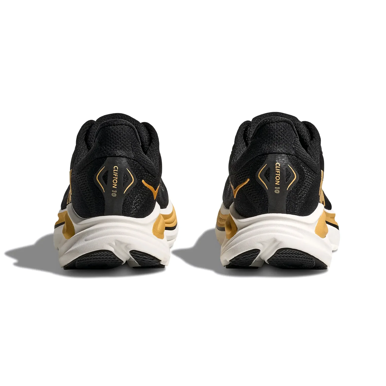 Men's Clifton 10 Koshi Tan-Tan Running Shoes Black / Gold - Image 5