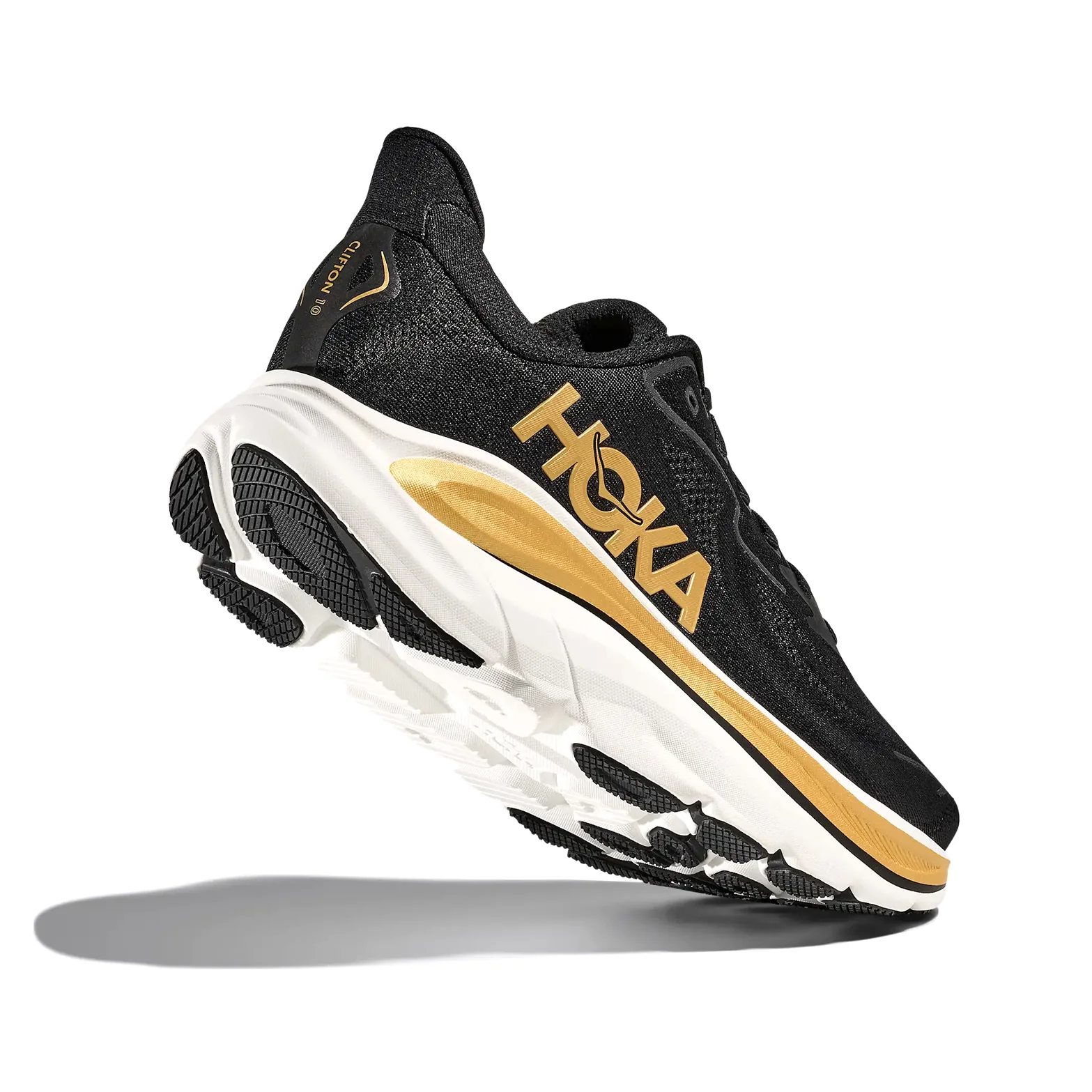 Men's Clifton 10 Koshi Tan-Tan Running Shoes Black / Gold - Image 7