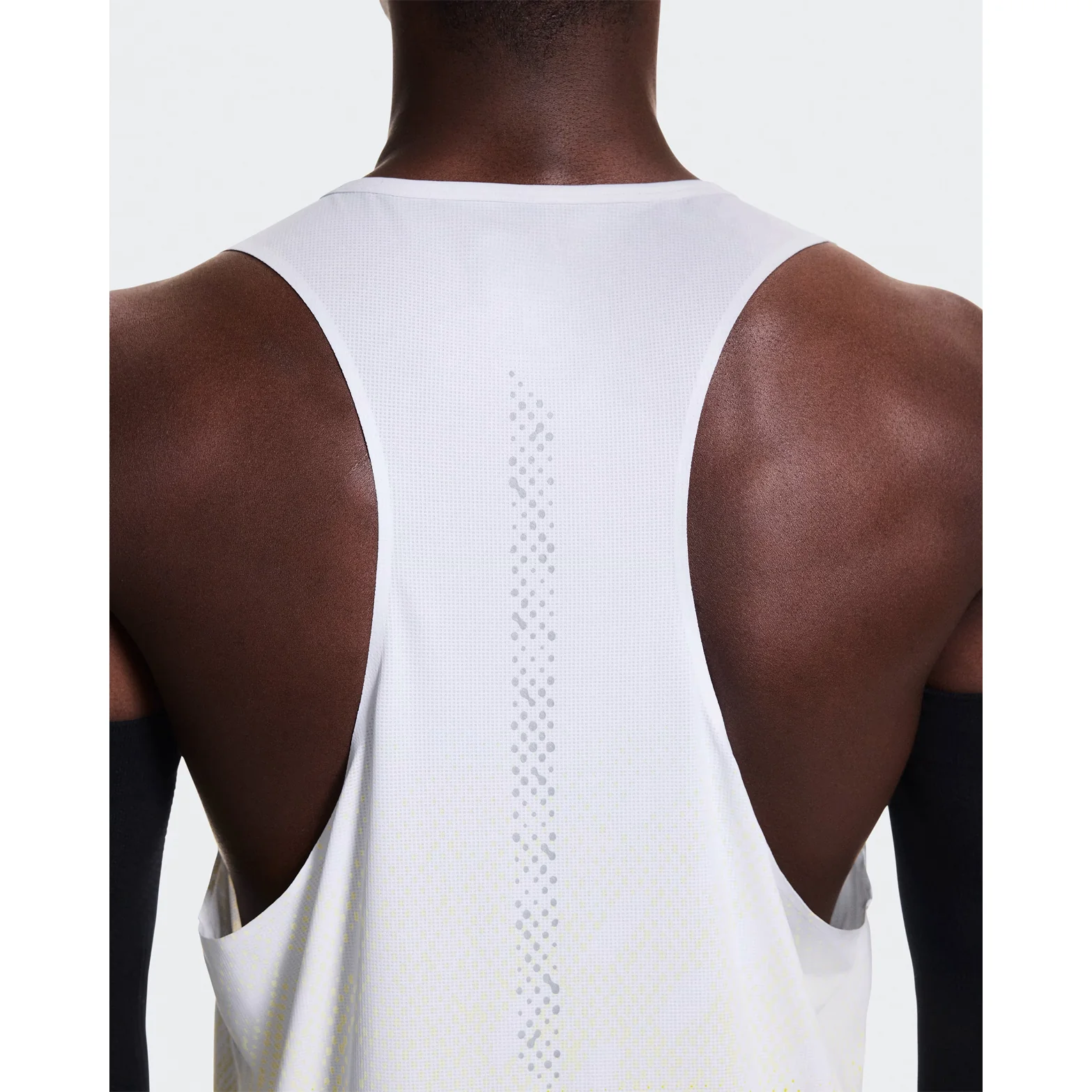 Men's Zero Singlet White / Lime - Image 3