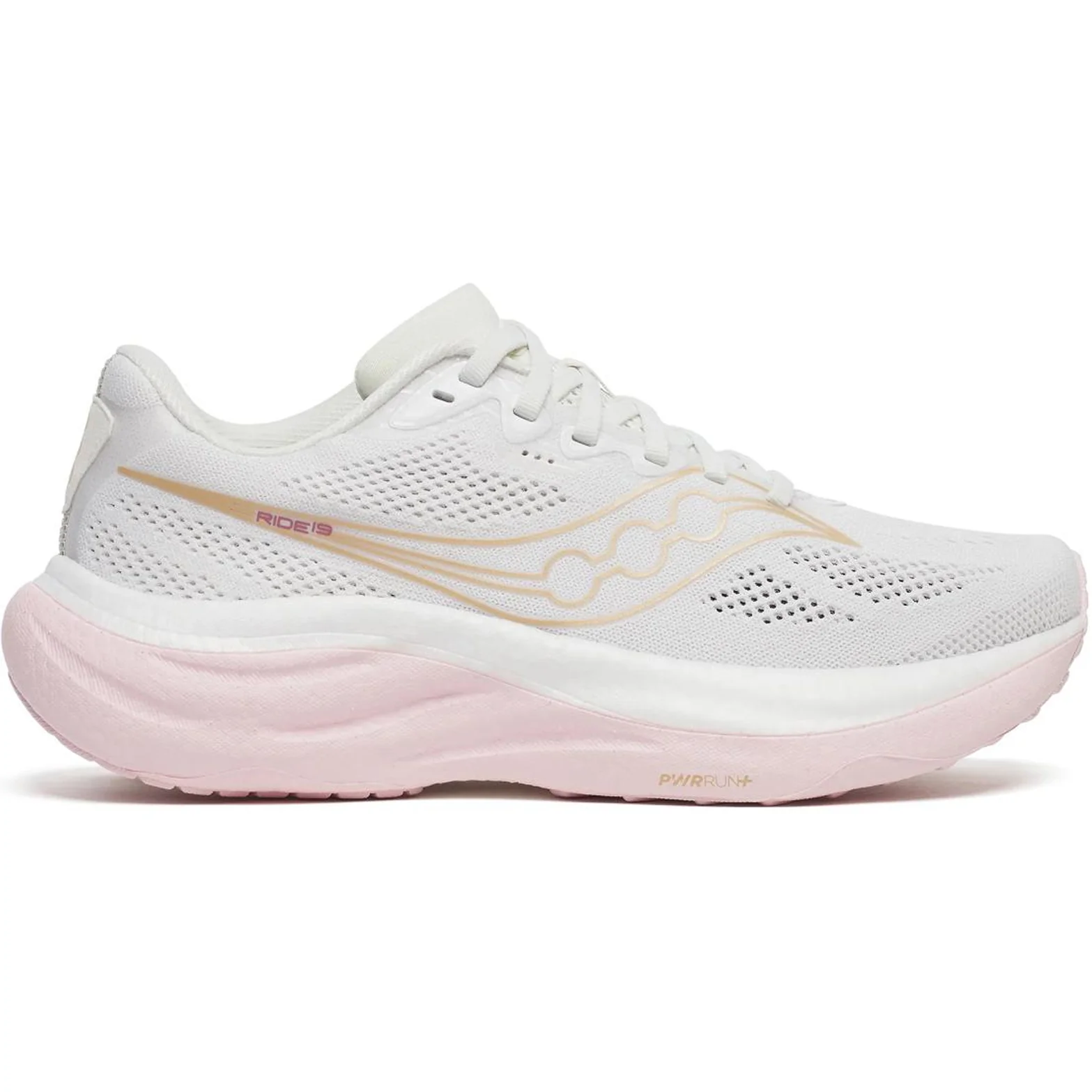 Women's Ride 19 Running Shoes White / Silk